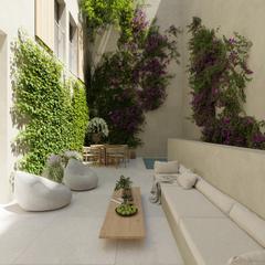 Flat  Carrer goya. Planta baja de obra nueva con piscina privada