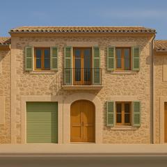 Residential Plot in Ses Salines Poble. Solar con licencia y vistas al mar en ses salines