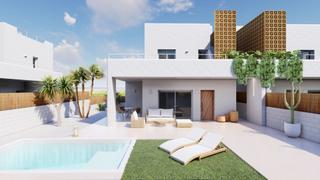 Maison à Pilar de la Horadada Ciudad. Villas modernas de 3 dormitorios, 3 baños, piscina y solarium en