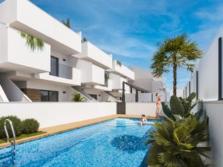 Apartament a San Pedro del Pinatar. Apartamento bungalow de obra nueva con 1 dormitorio, 1 baño y pl