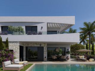 Chalet à Dolores. Villas de 3 dormitorios, 3 baños, terraza y piscina privada en d