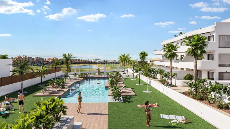 Foto 2821ef86-972e-41a8-aa6a-7e947874c725. Apartament amb calefacció aparcament piscina a Las Lomas de Rame-Bahía Bella Alcázares (Los)