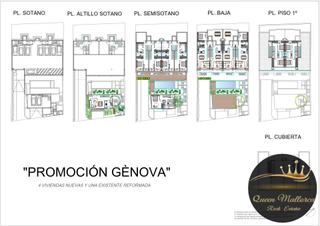 House in Gènova. Promoción gènova solar con licencia  proyecto  tríplex
