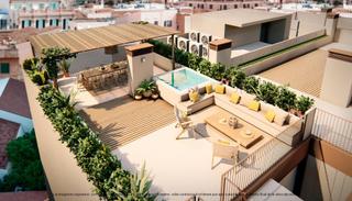 tic  Calle de joan cresp. Lujosos aticos a estrenar con piscina santa catalinason espanyol