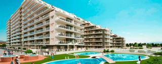 Apartamento en Cabanes. Apartamento nuevo con vista al mar, primera línea, piscina y ser
