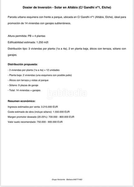 Foto b226dc2c-623f-48f0-9e31-5d8772846a10. Terreny residencial a Altabix Elche / Elx