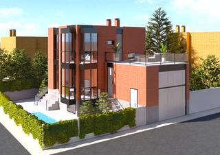 Casa pareada en Calle de arnedillo 24. Chalet pareado de nueva construcción en montecarmelo