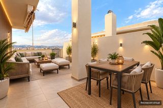 Penthouse in Calle calle fiesta de la cremá 1. Ático con solárium y vistas al mar