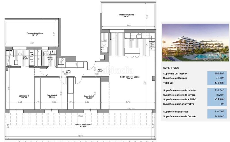 Foto 1a78ddd9-c08f-4203-b081-e4cea5f0e015. Penthouse in av. mar de alborán in Los Álamos Torremolinos