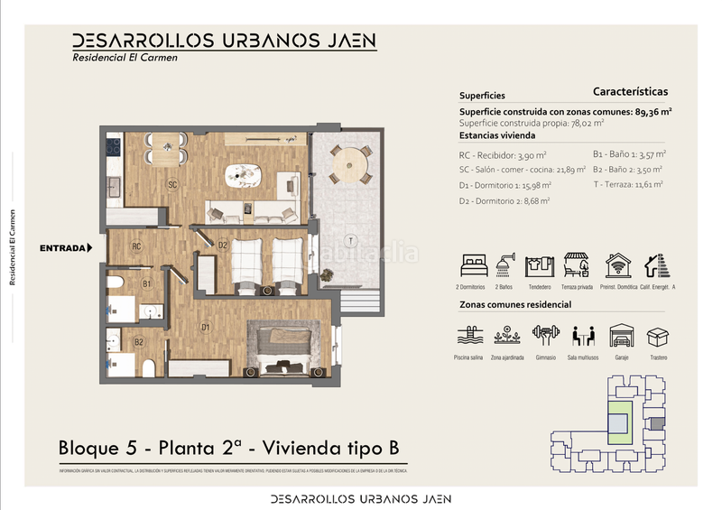 Foto 2282c77f-9531-49b4-a0c9-3026f6eccbaa. Flat with heating in Renfe - Bulevar 1ª y 2ª Fase Jaén
