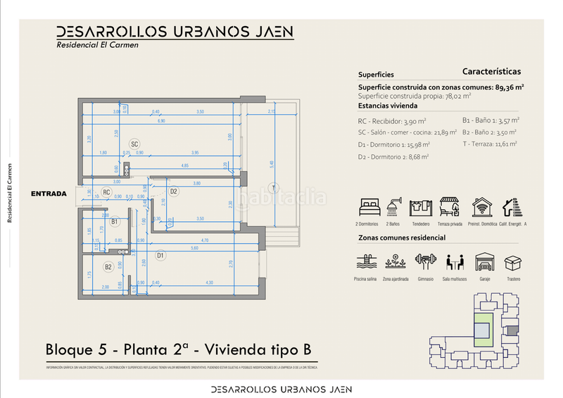 Foto 39cca990-f23b-4e87-92ff-5a93ebbaf9c1. Flat with heating in Renfe - Bulevar 1ª y 2ª Fase Jaén