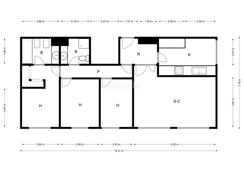 Foto 2dbdbd84-2895-47ad-83b6-2c43499f80e8. Flat with heating in Eixample Sud-Migdia Girona