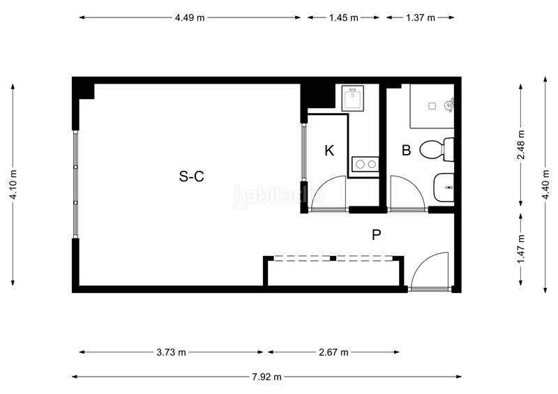 Foto 63085be4-f19d-40bb-9e8d-37f123b48249. Estudio en Legazpi Madrid