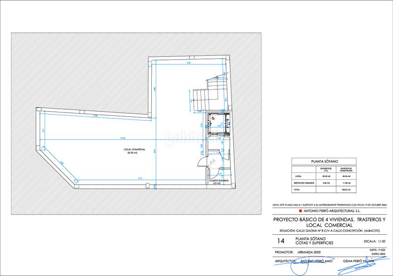 Foto 0a6afd7a-95ab-4bce-8805-87b7c5e9bb11. Location local commercial dans calle gaona 8 dans Carretas - Pajarita Albacete