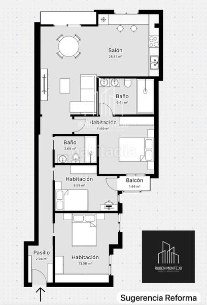 Foto 108dc749-5db2-4d24-a132-53c370ab7f56. Flat with heating parking in Carmelitas Salamanca