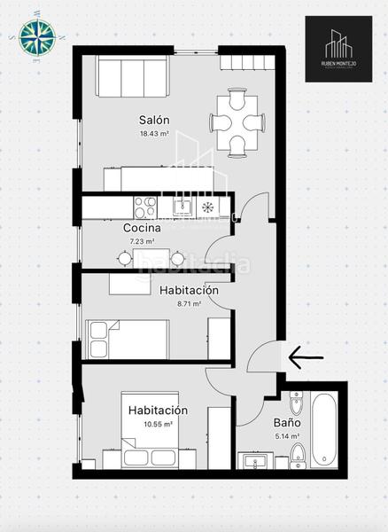 Foto 83d9de9f-e1b8-4511-bd7d-d1d9161aafac. Location appartement avec chauffage parking dans San Vicente - Las Úrsulas Salamanca