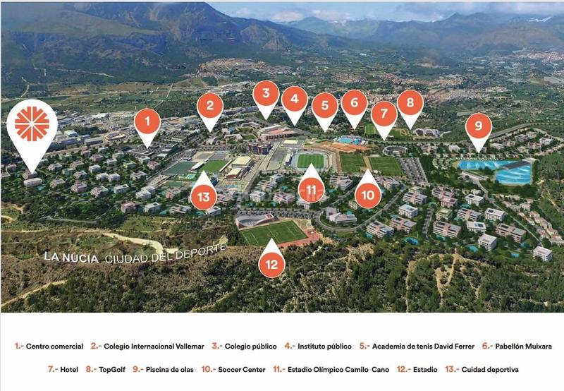 Foto 5bf17df6-1dd3-4f29-803a-1b8cbd5525b8. Flat with heating parking pool in La Nucia Pueblo Nucia (la)