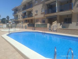 Piccolo appartamento in Los Narejos_Punta Calera. Bonito apartamento planta baja esquina con piscina terraza y gar