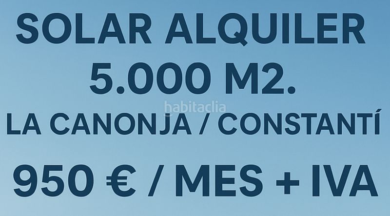 Foto e146a465-6d00-4619-aefe-7eea2e2c6c22. Rent industrial plot in plaça de l'església 2 in Constantí