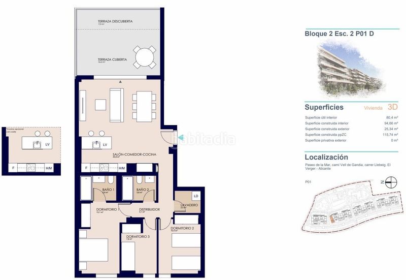 Foto 9635362b-0aa0-433c-80cc-2aa28e52ff61. Apartament amb calefacció piscina a Verger (el)