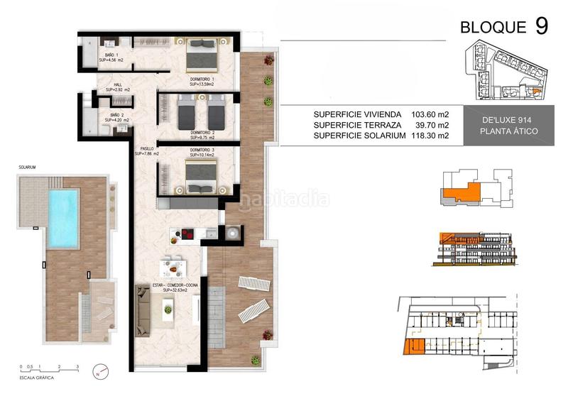 Foto 8c11ed02-68be-4291-bf2f-8674e7ba3a02. Apartamento ático con piscina privada a 700 m de la playa obra nueva en Orihuela