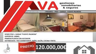 Pis a Plaza real 6. Vende piso + plaza de garaje " centro fuente palmera"