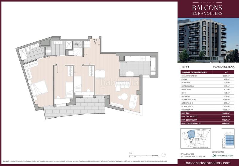 Foto 503fa14c-ee04-4052-a5c5-7f1e877bf0a4. Pis a calle francesc ribas 56 a Font Verda Granollers