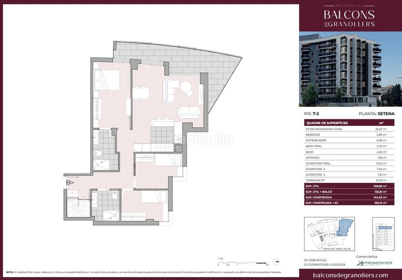 Foto dc6e7fcf-ceed-4a5b-9e6d-c45803048791. Àtic a calle francesc ribas 56 a Joan Prim Granollers