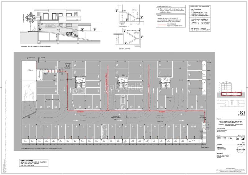 Foto 1003227f-0224-4281-a630-eaa358590324. Alquiler parking coche en calle ripollès 63 places de parquing al nou Lledoner, en Granollers
