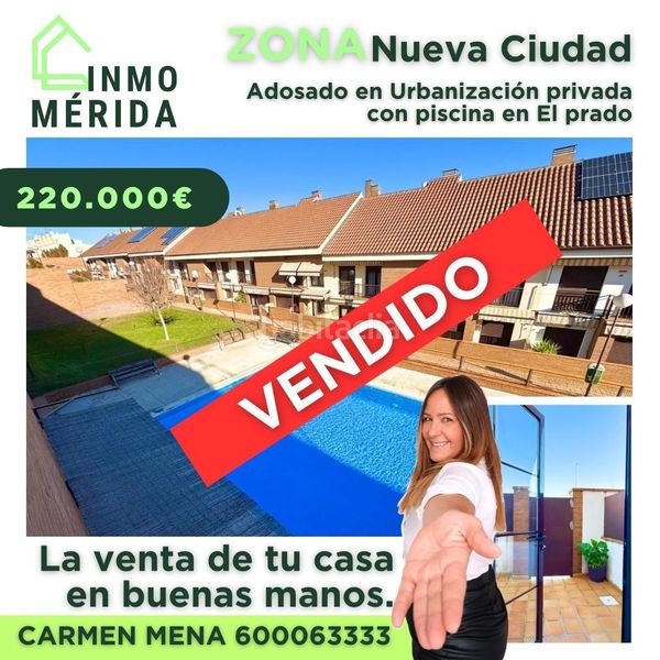 Foto cfbb4464-42ee-4350-b17f-c8419c56ee3b. Casa adossada amb calefacció aparcament piscina a Mérida