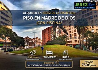 Rent Flat in Vallesequillo. Alquiler de piso de 2 dormitorios con piscina en madre de dios