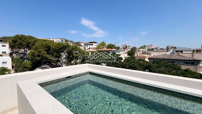 Foto 7fc2d5c5-dd9d-4ed5-9e98-b6ec11394f62. Àtic amb calefacció piscina a Son Armadams Palma de Mallorca