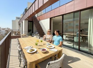 Àtic a Santa Catalina. Ático con terraza, solárium y piscina privada en santa catalina
