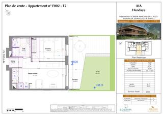 Piso en Hendaye. Vivienda con jardín a estrenar con terraza, trastero y parking s