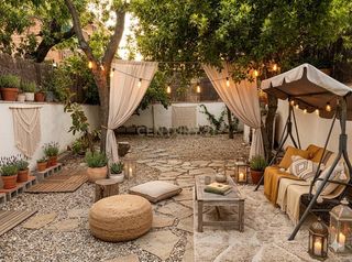 Maison jumelée à La Font d´en Fargues. Casa unifamiliar con jardín y terraza en la font den fargues