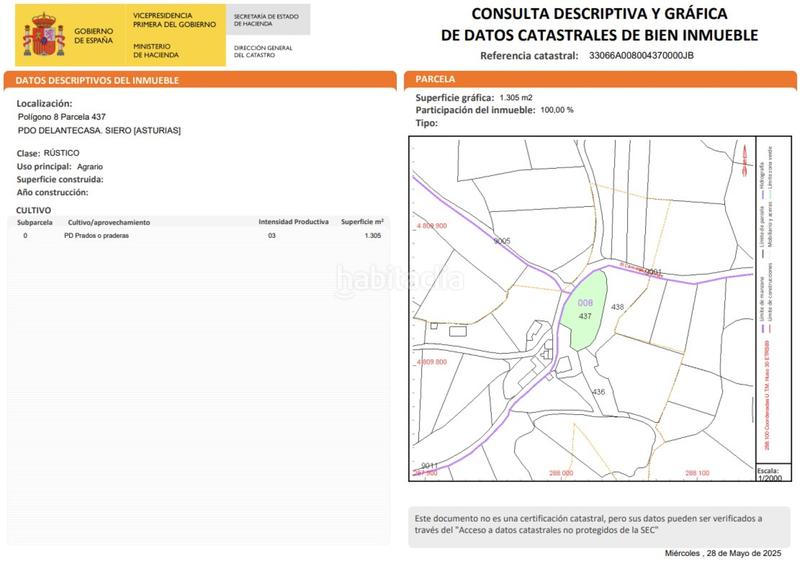 Foto bc74b470-1f6a-4e8a-b2f2-e562aade4c20. Wohngrundstück in careses - vega de poja in Parroquias Norte Siero