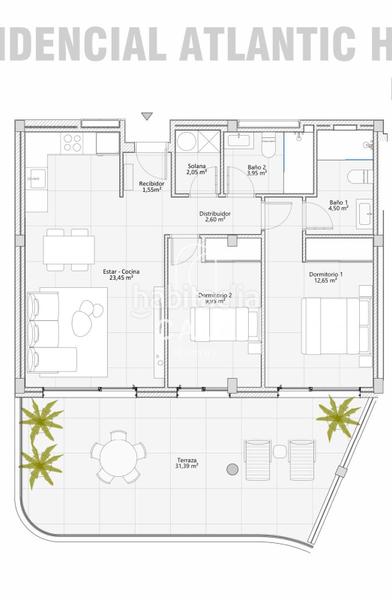 Foto 1a268ee5-be5c-4fcd-93b9-9aee16fcda5c. Piso apartamento exclusivo en costa con 2 dormitorios y 2 baños. en Adeje
