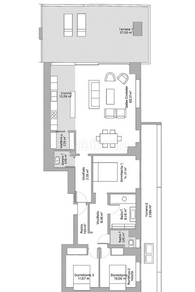 Foto 1903bf71-1166-4e43-97ed-bcdc97cc2cfe. Apartamento en Martín Carpena - Torre del Río Málaga