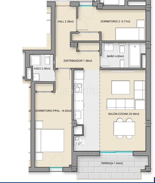 Foto c20fa2e9-4911-4600-9038-09e67a120800. Appartamento con riscaldamento parcheggio piscina in Churriana de la Vega