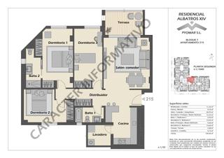 Miete Appartement in Calle miguel delibes 14. Piso en alquiler larga temporada nuevo a estrenar 3 dormitorios