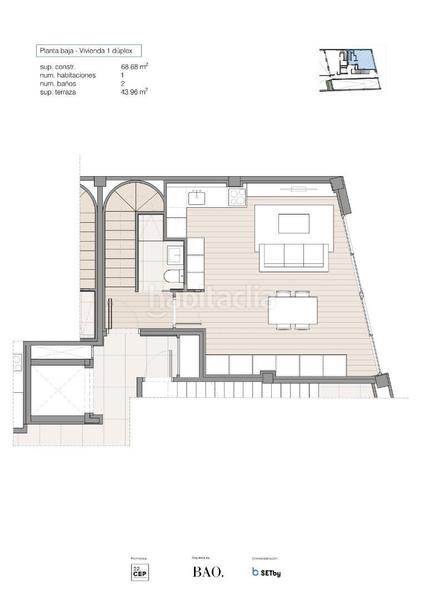 Foto 04184121-efa0-4bd0-b8b2-bc24ce396b33. Duplex 68m<sup>2</sup> with heating in Prosperitat Barcelona