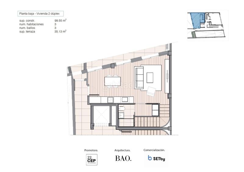 Foto d7c69406-e4b2-4a63-b25c-1ff509d7796e. Duplex 68m<sup>2</sup> with heating in Prosperitat Barcelona