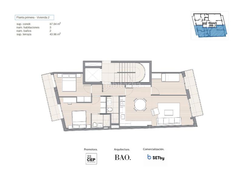 Foto c241dccb-fe94-482f-8e05-72f0ac975009. Appartement 88m<sup>2</sup> avec chauffage dans Prosperitat Barcelona