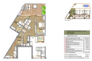 Erdgeschoss in Carrer mare de déu de loreto 57. Planta baja con terraza