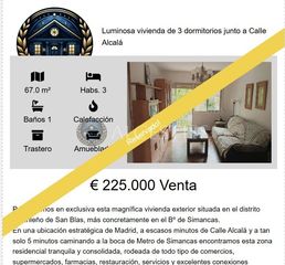 Pis en Simancas. Luminosa vivienda de 3 dormitorios junto a calle alcal�