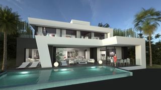 Haus en Altos de Estepona. 52956 exclusiva villa independiente con vistas al mar, golf