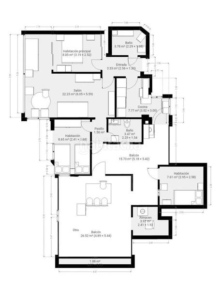 Foto 692f508f-bdf5-4fc5-a3d2-3d77ff9ed15e. Etagenwohnung mit parking pool in Levante Alto Benidorm