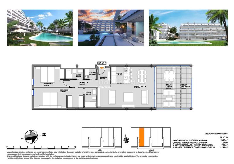 Foto 785328f4-799e-4f20-87c6-5879a3b27e83. Planta baja complejo residencial de obra nueva en mar de cristal en Cartagena