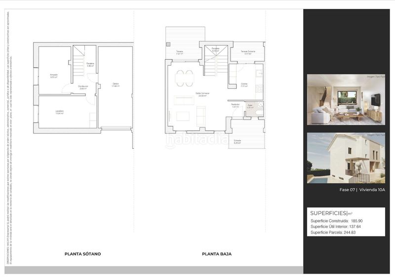 Foto 01e09f21-359e-4c80-9ffd-46fb27fd9ca5. Casa aparellada amb aparcament piscina a Coloma Nucia (la)