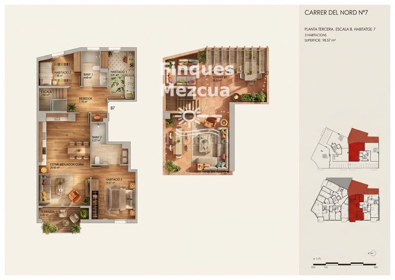 Foto f327cebb-f399-495f-a42e-583a8610101d. Duplex con riscaldamento in Centre Torredembarra